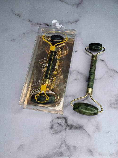 ماساژور صورت جید رولر سنگ یشم 2 سر