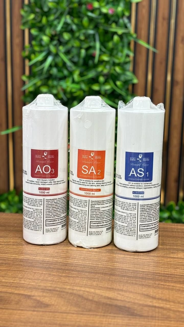 پک 3 عددی مواد مصرفی دستگاه هیدروفیشیال (1000ml)