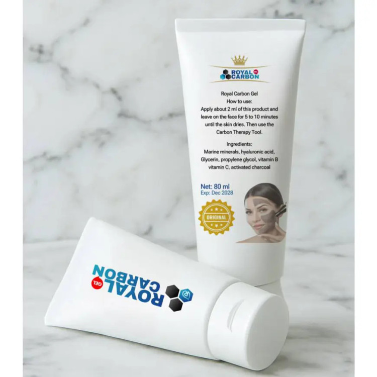 ژل کربنتراپی رویال ROYAL CARBON GEL حجم 80 میل